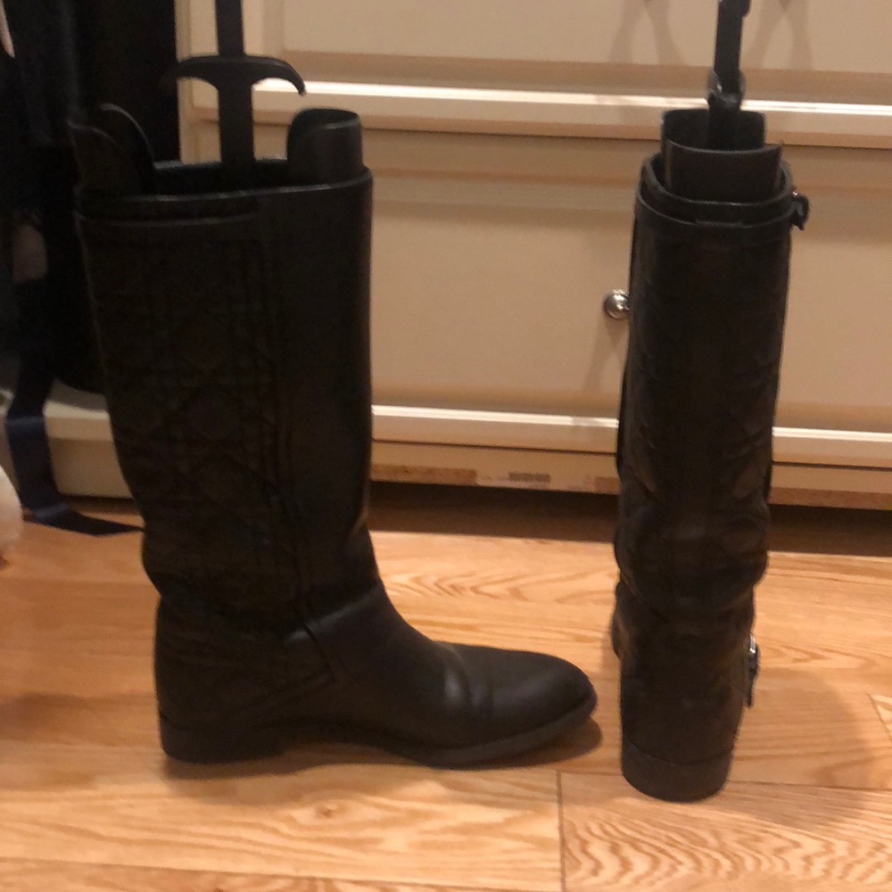 Dior Black Rare Christian Quilted Cannage - Picture 2 of 4